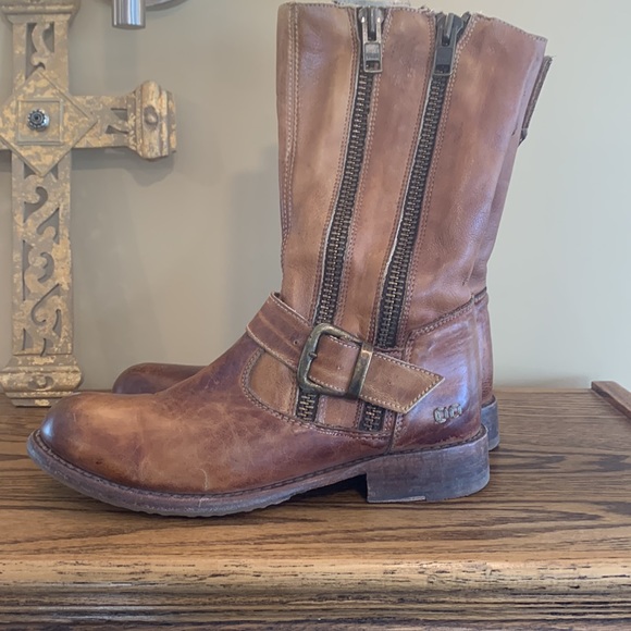 Bed Stu Women's Hustle Motorcycle Boot; Tan Rustic size 8 - Picture 2 of 9